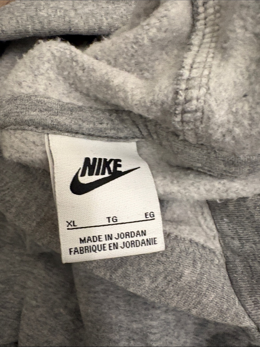 Nike Heather Grey Hoodie - Picture 2 of 3